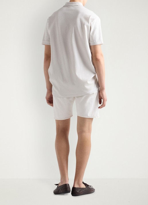 Prada Regular fit polo met logoborduring - achterkant 3 wit