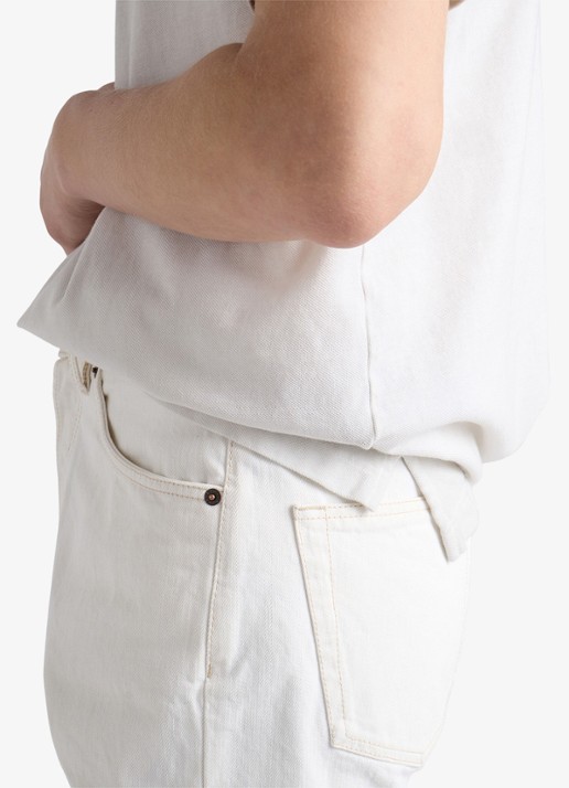 Prada Regular fit polo met logoborduring - detail 6 wit