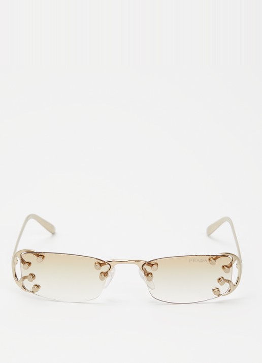 Prada Retro zonnebril PR C57S - detail goud