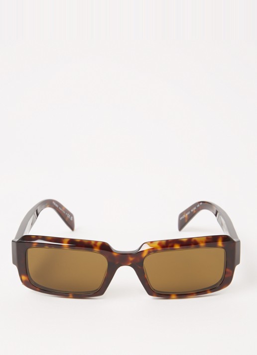 Prada Retro zonnebril PR27ZS - detail oranjebruin