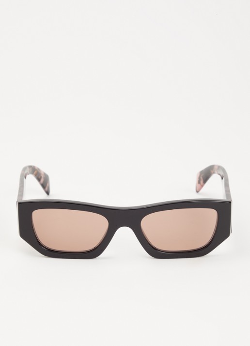 Prada Retro zonnebril PRA01S - detail 2 zwart