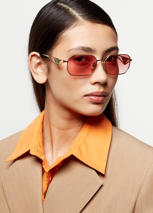 Prada Retro zonnebril PRA51S - voorkant 2 goud