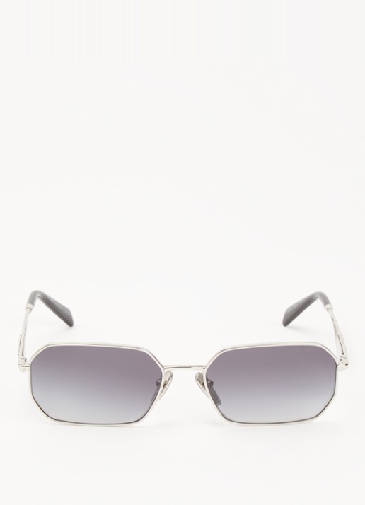 Prada Retro zonnebril PRA51S - detail zilver