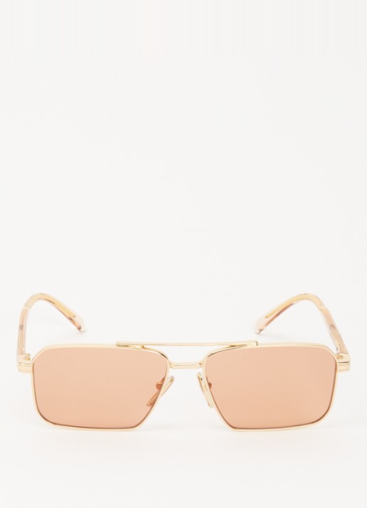 Prada Retro zonnebril PRA57S - detail 2 goud