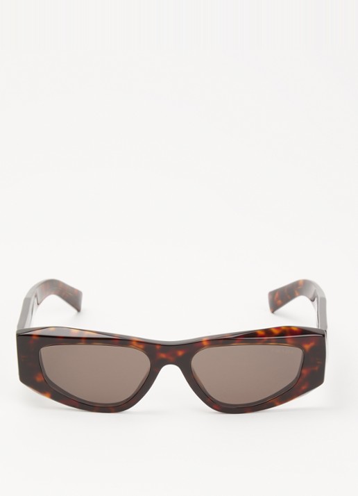 Prada Retro zonnebril PRB19S - detail donkerbruin