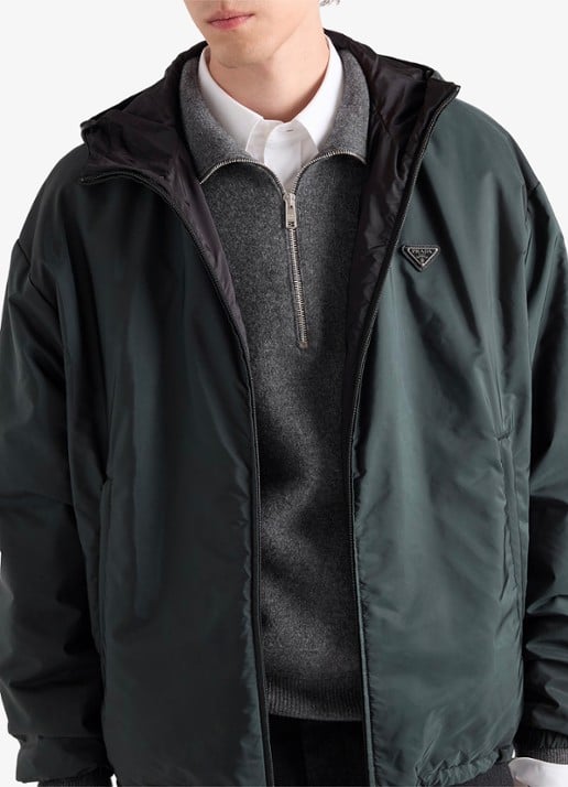 Prada Reversible Re-Nylon jack met ritszakken