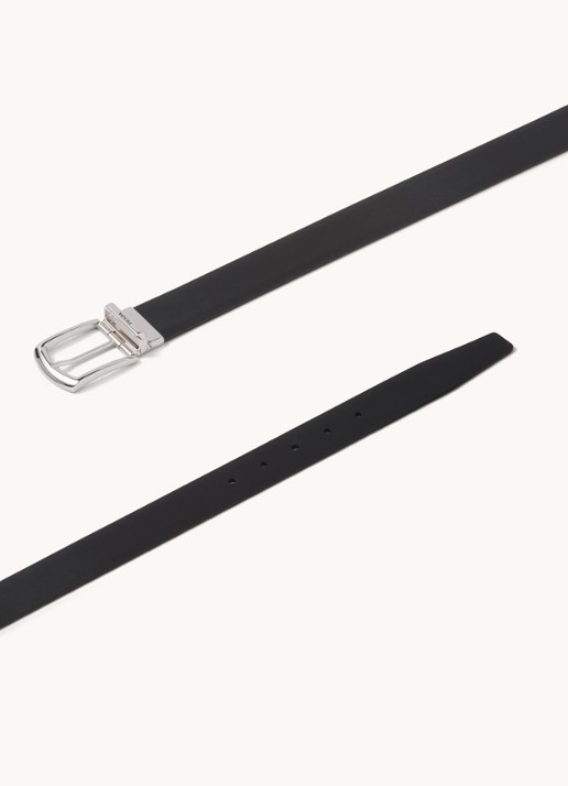 Prada Reversible riem van leer - detail 2 zwart