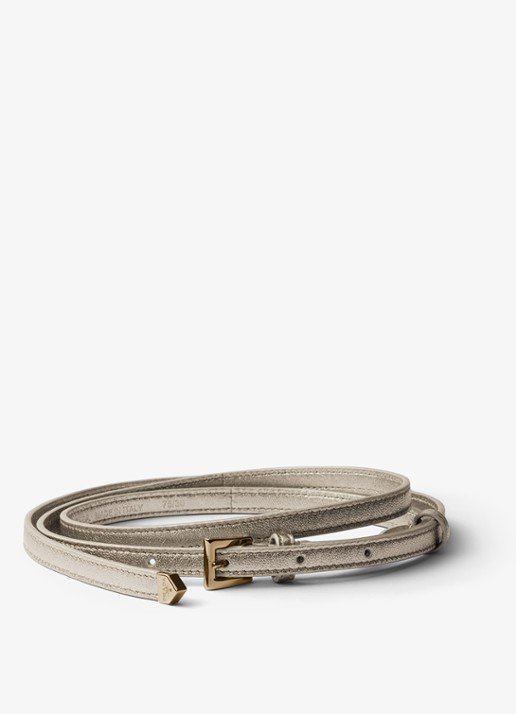 Prada Riem van lamsleer met metallic finish - voorkant goud