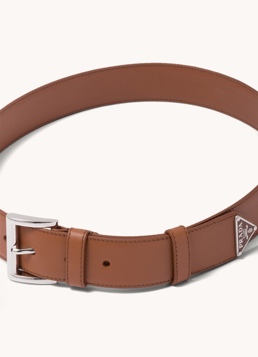Prada Riem van leer - detail 3 roestbruin