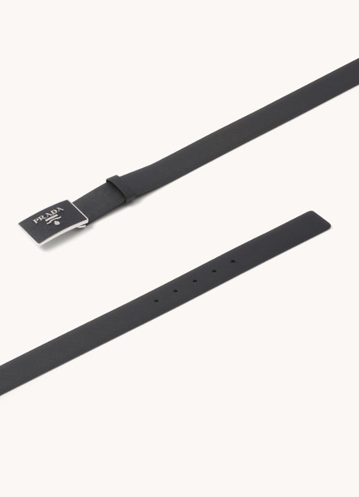 Prada Riem van leer - detail 5 zwart
