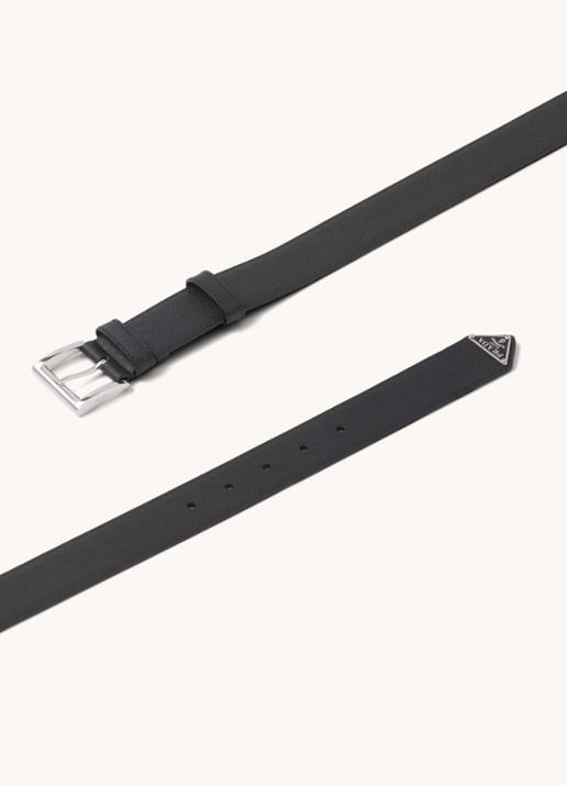 Prada Riem van leer - detail 4 zwart