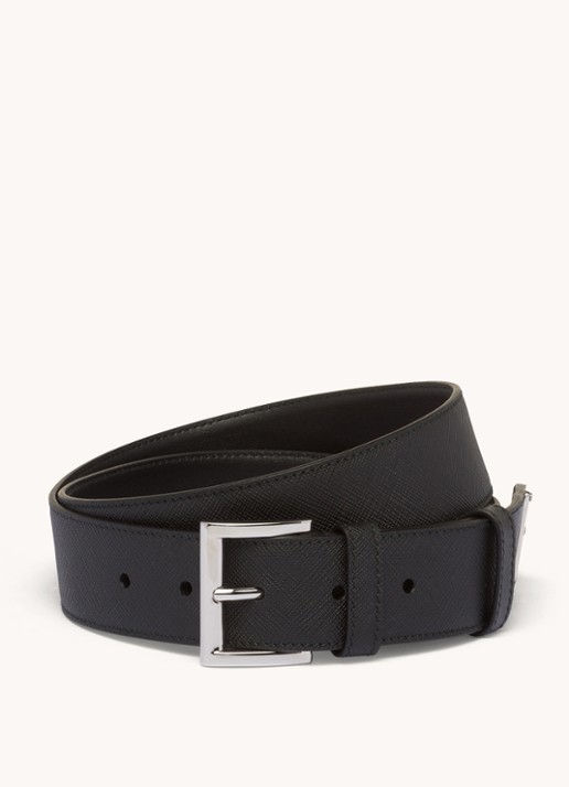 Prada Riem van leer - voorkant zwart