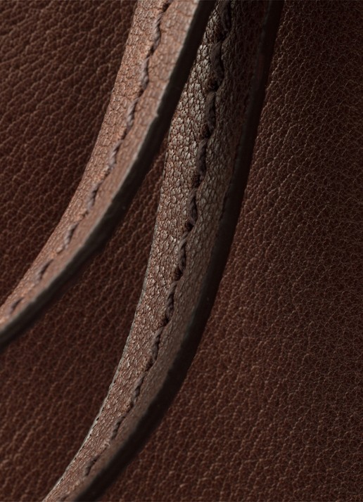 Prada Route Large schoudertas van leer - detail 6 bruin