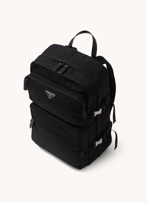 Prada Rugzak met logo - achterkant 7 zwart