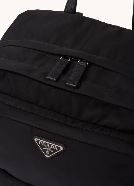 Prada Rugzak met logo - detail 5 zwart