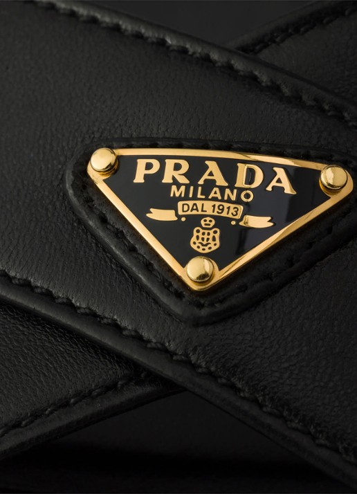 Prada Sandalette van lamsleer - detail 6 zwart