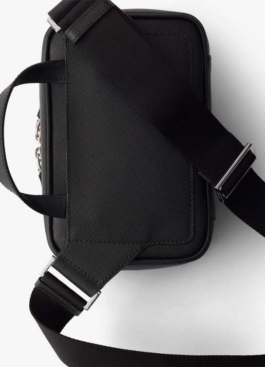 Prada Schoudertas van kalfsleer - achterkant 5 zwart