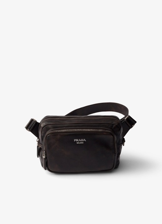 Prada Schoudertas van lamsleer