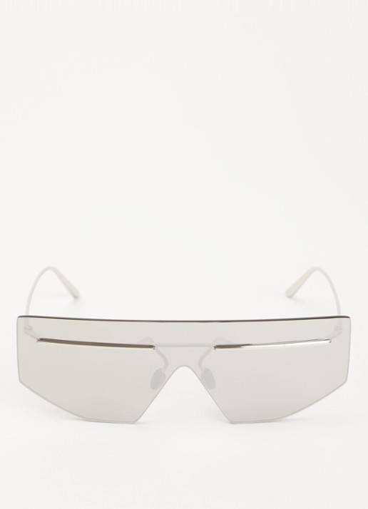 Prada Shield zonnebril PRB55S - detail 2 zilver