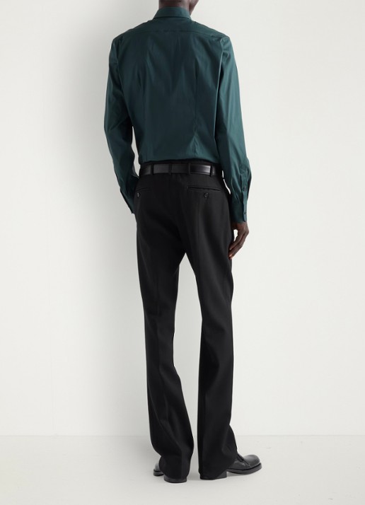 Prada Slim fit overhemd van katoen - achterkant 5 groen
