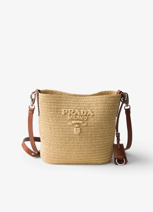 Prada Small crossbodytas van crochet met logo