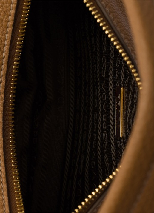 Prada Small handtas van kalfsleer - detail 5 bruin