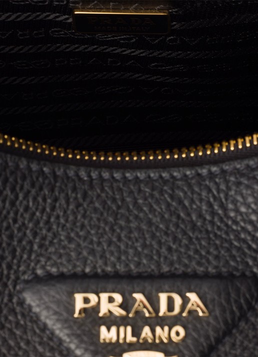 Prada Small handtas van kalfsleer - detail 3 zwart