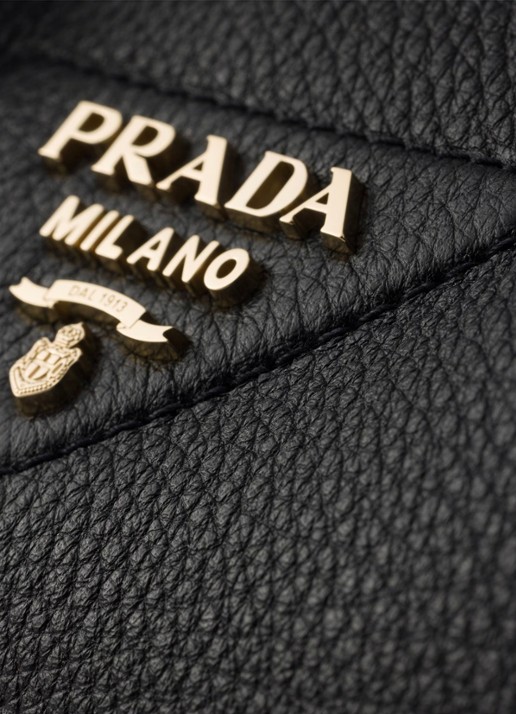 Prada Small handtas van kalfsleer - detail 5 zwart