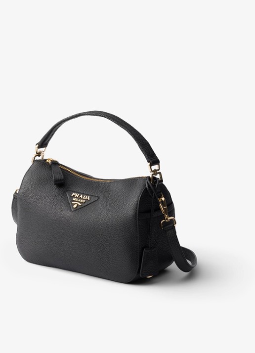 Prada Small handtas van kalfsleer - voorkant 3 zwart