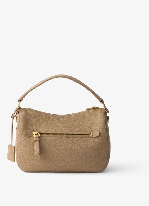 Prada Small handtas van kalfsleer - achterkant beige