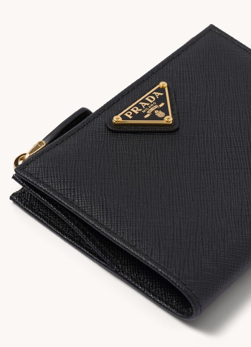 Prada Small portemonnee van kalfsleer - detail 4 diepzwart