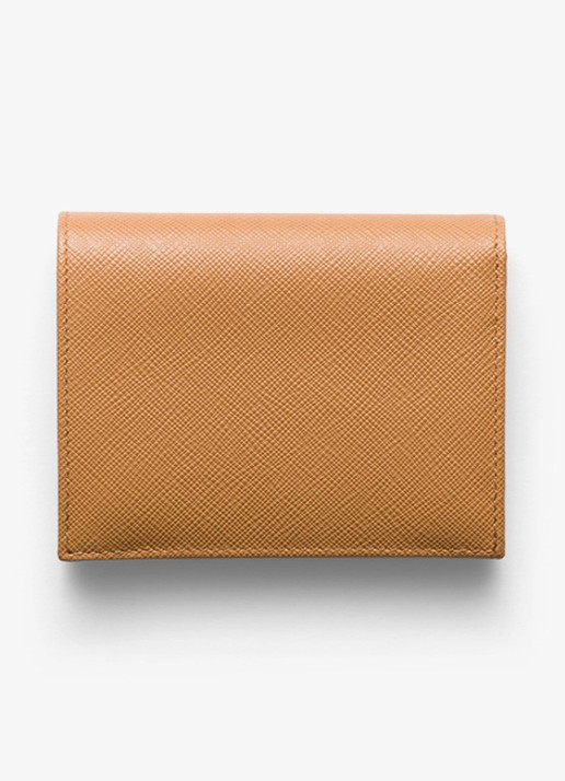 Prada Small portemonnee van kalfsleer  - achterkant 4 camel