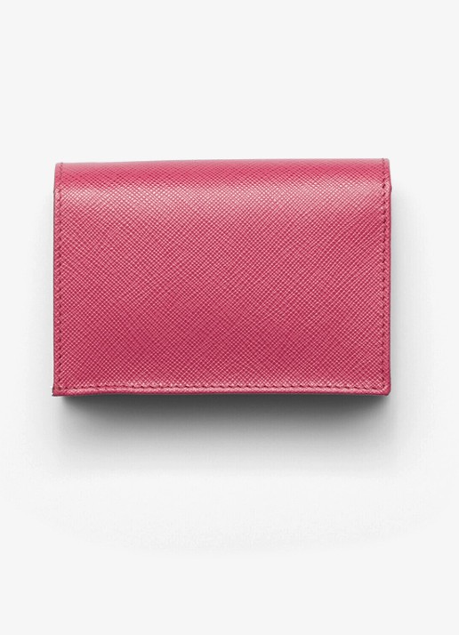 Prada Small portemonnee van kalfsleer - achterkant 4 roze