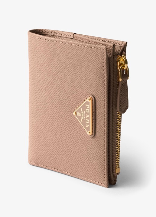Prada Small portemonnee van kalfsleer - detail 3 beige