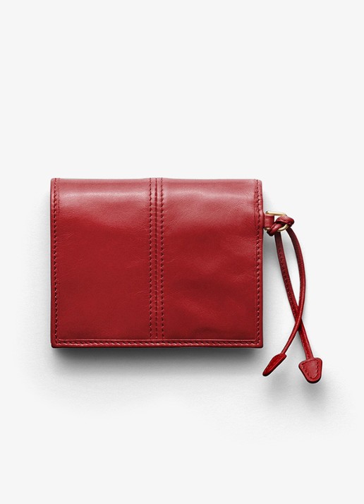 Prada Small portemonnee van kalfsleer - achterkant 3 rood