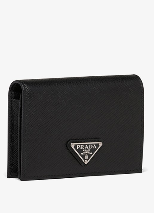 Prada Small portemonnee van kalfsleer - detail 3 zwart