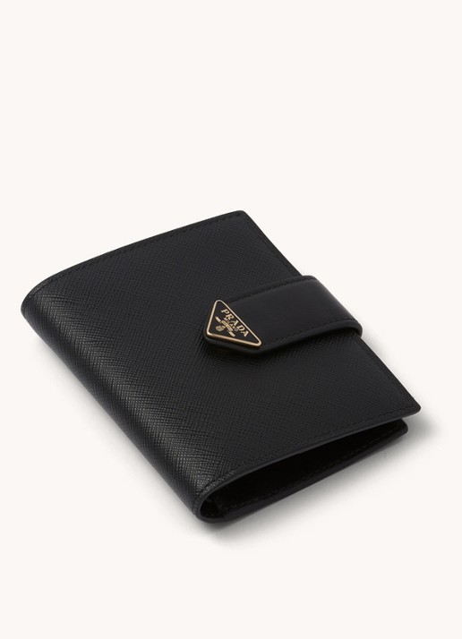 Prada Small portemonnee van leer - voorkant 3 zwart