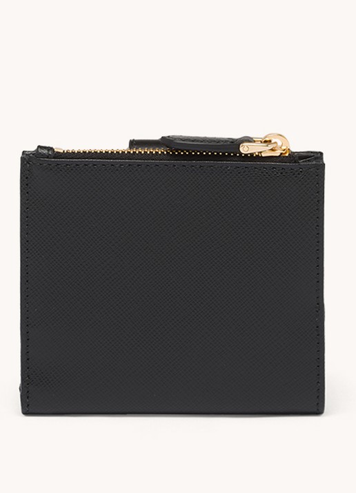 Prada Small portemonnee van leer - achterkant zwart