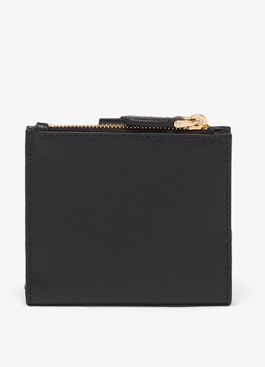 Prada Small portemonnee van leer - achterkant 3 zwart