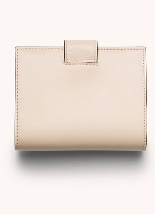 Prada Small portemonnee van leer - achterkant 4 gebroken wit