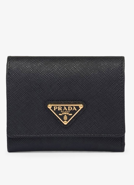 Prada Small portemonnee van leer