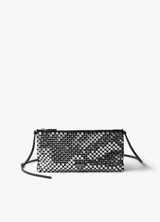 Prada Small schoudertas met strass