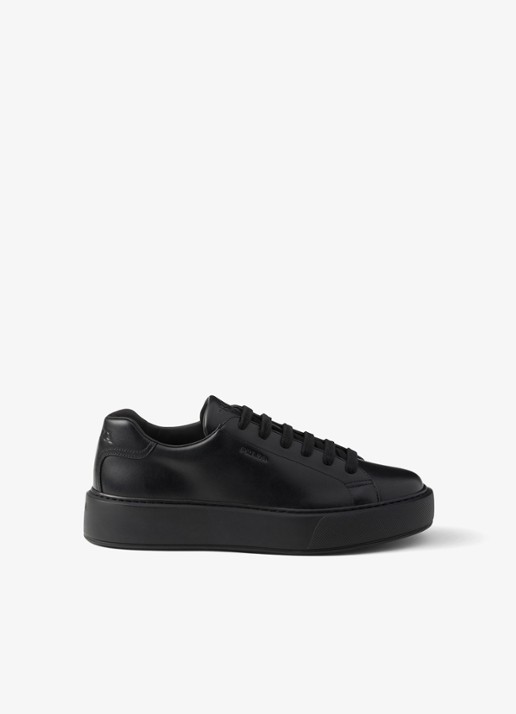 Prada Sneaker van leer - voorkant 6 zwart