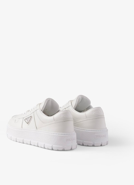 Prada Sneaker van leer - achterkant 4 wit