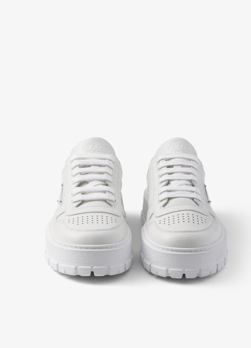 Prada Sneaker van leer - detail 2 wit