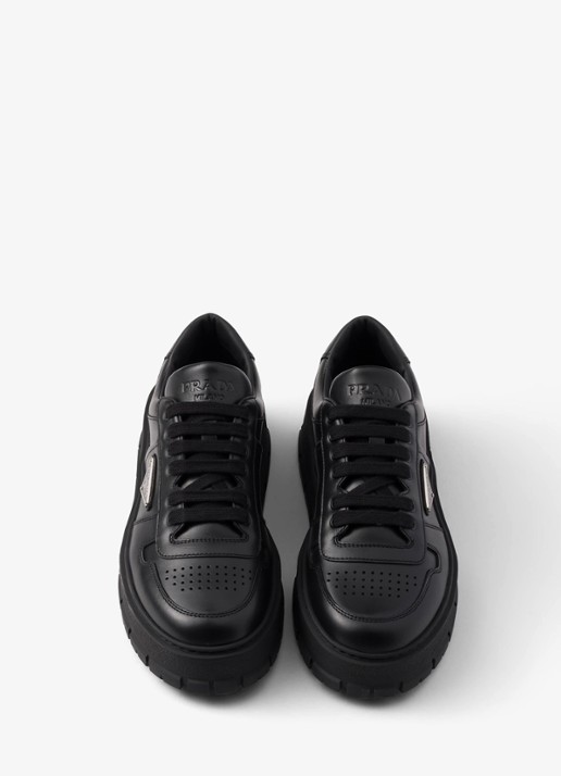 Prada Sneaker van leer - detail 3 zwart