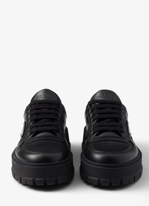 Prada Sneaker van leer - detail 4 zwart