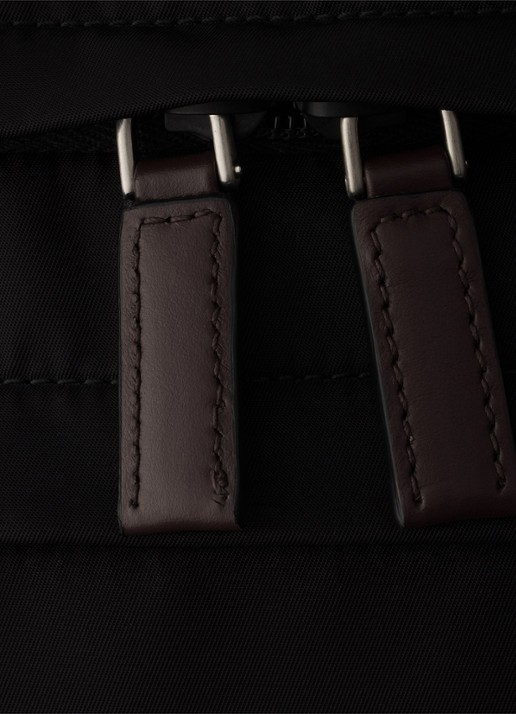 Prada Speedrock Re-Nylon rugzak met leren details - detail 3 zwart