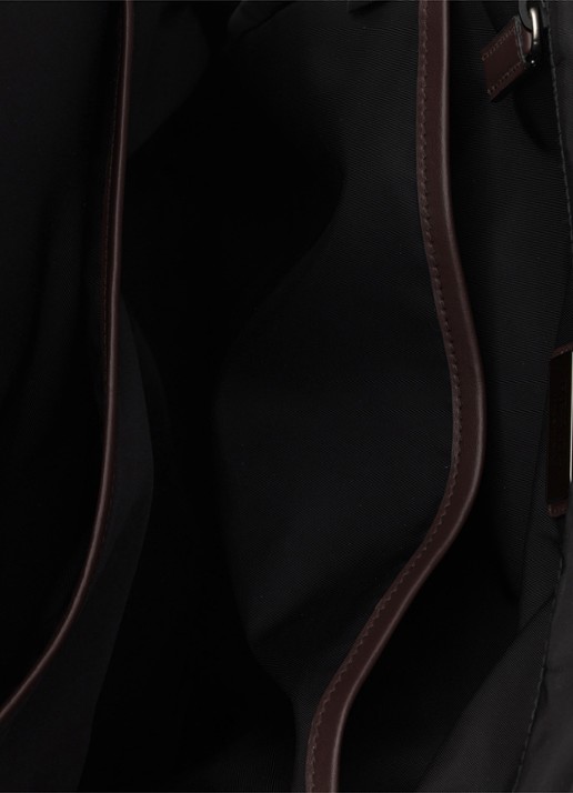Prada Speedrock Re-Nylon rugzak met leren details - detail 5 zwart