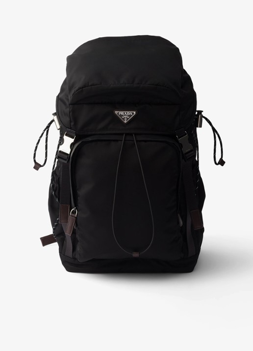 Prada Speedrock Re-Nylon rugzak met leren details